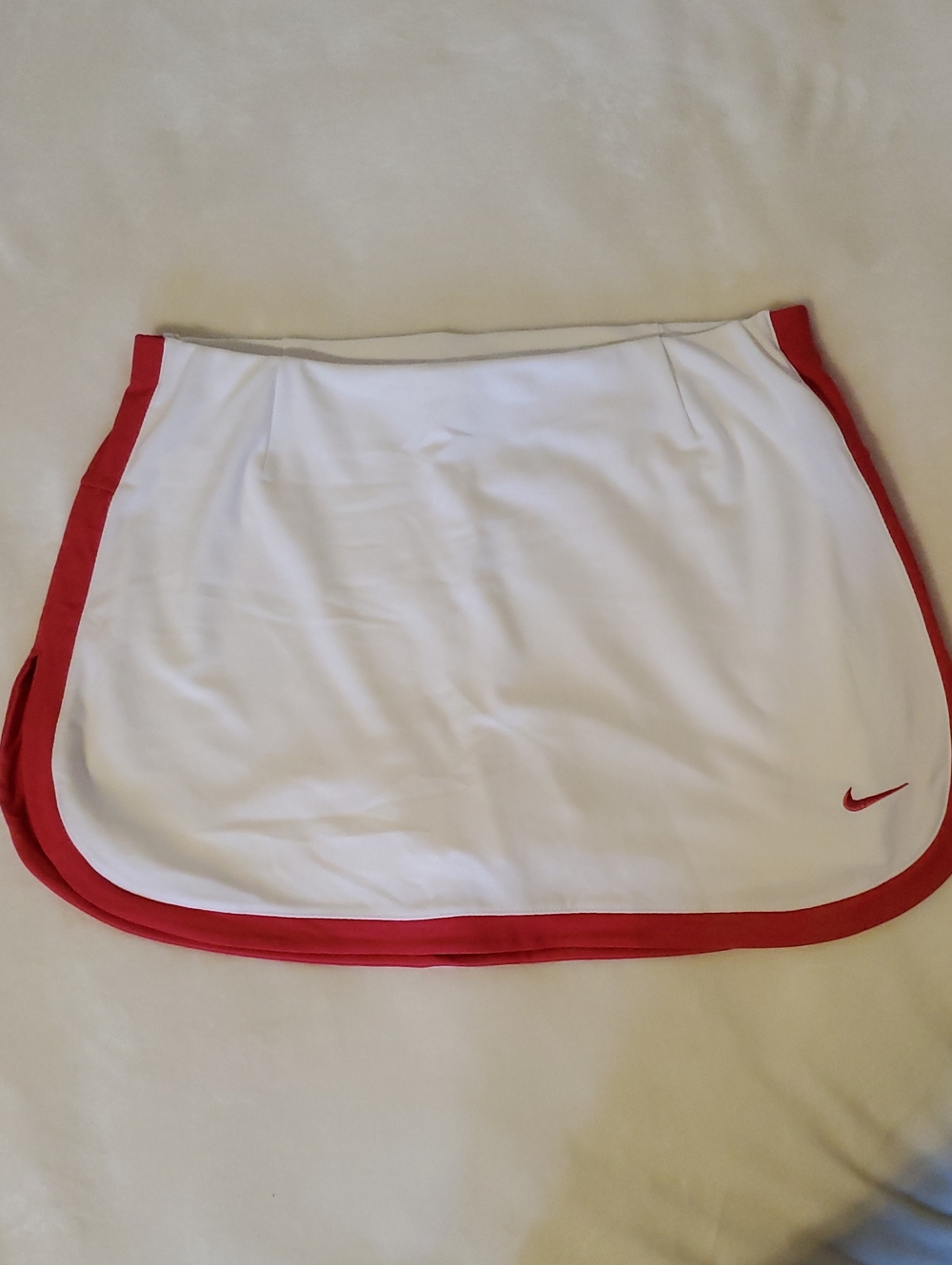 Nike White Mini Skirt with PinkTrim